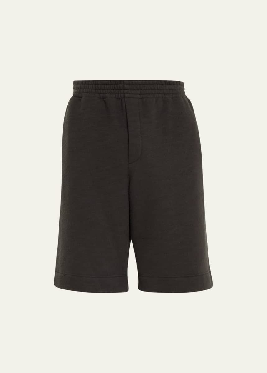 THE ROW Men's Cashmere Pull-On Shorts