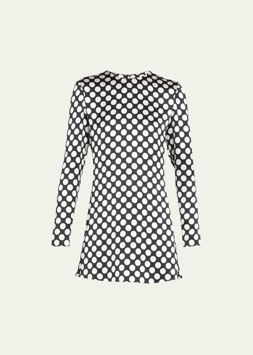 Saint Laurent Polka-Dot Mini Dress