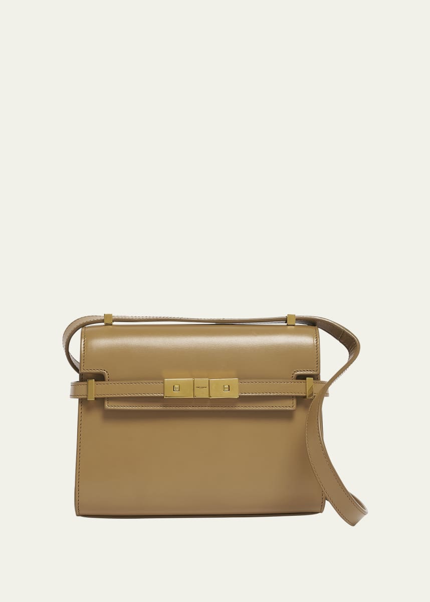 Saint Laurent Manhattan Mini Calfskin Crossbody Bag