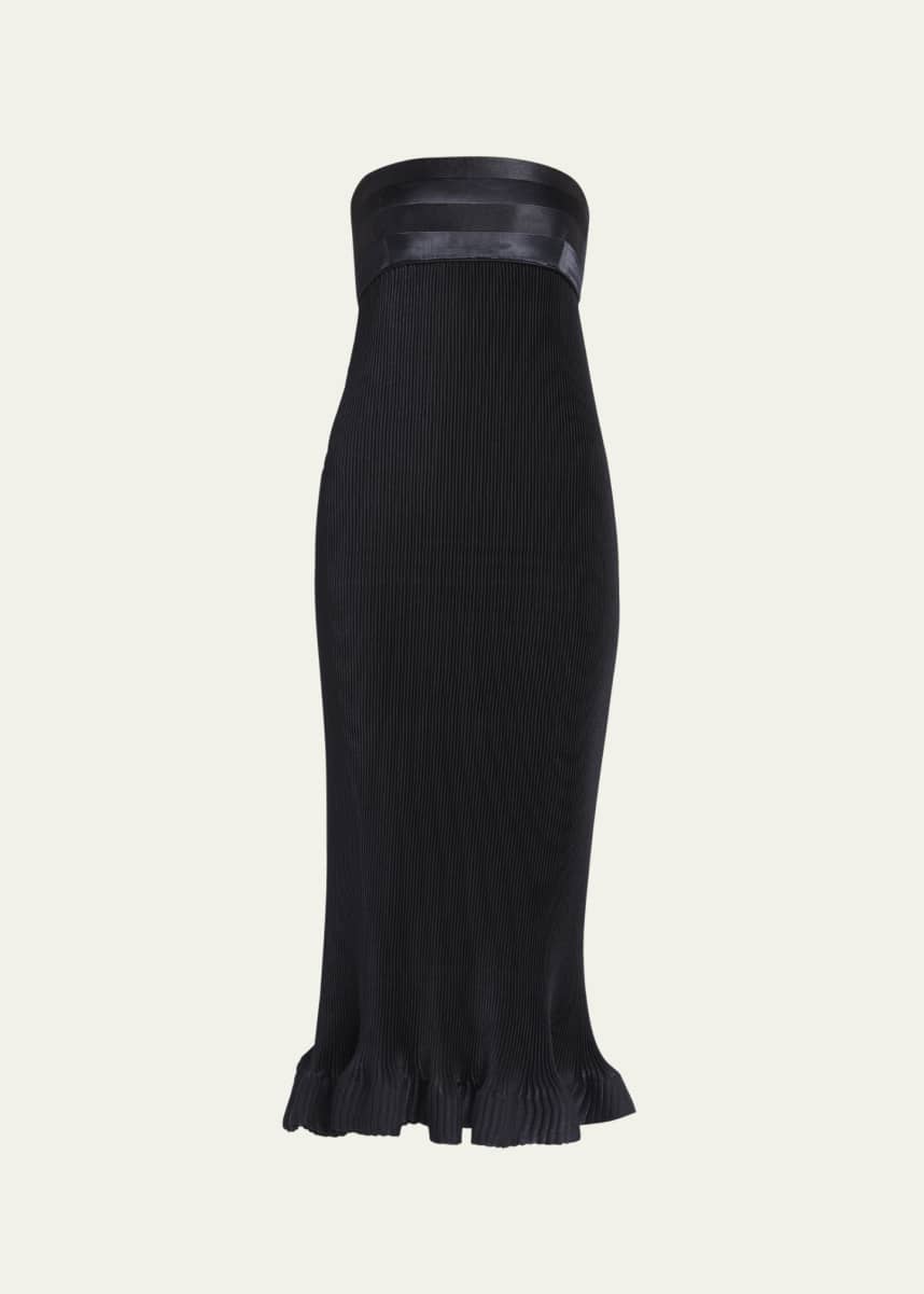 Versace Wrap-Front Jersey Midi Dress with Medusa Detail - Bergdorf Goodman