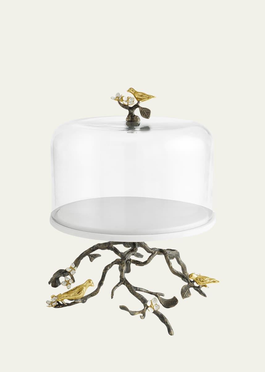 Michael Aram Lovebirds Cake Stand With Dome