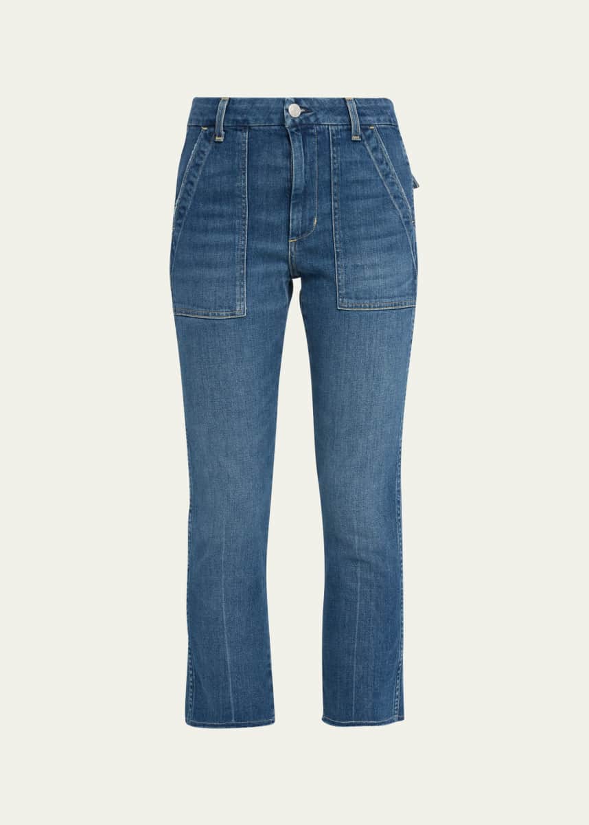AMO Denim Easy Straight Crop Army Jeans