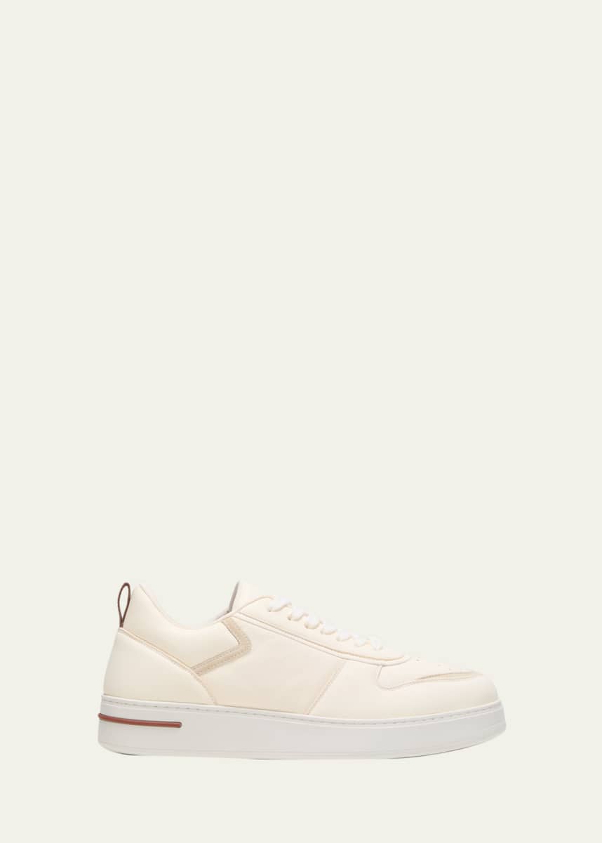 Christian Louboutin Men's Rantulow Techno CL Leather Low-top Sneakers, Men's, 10.5D, Sneakers & Trainers Low-top Sneakers