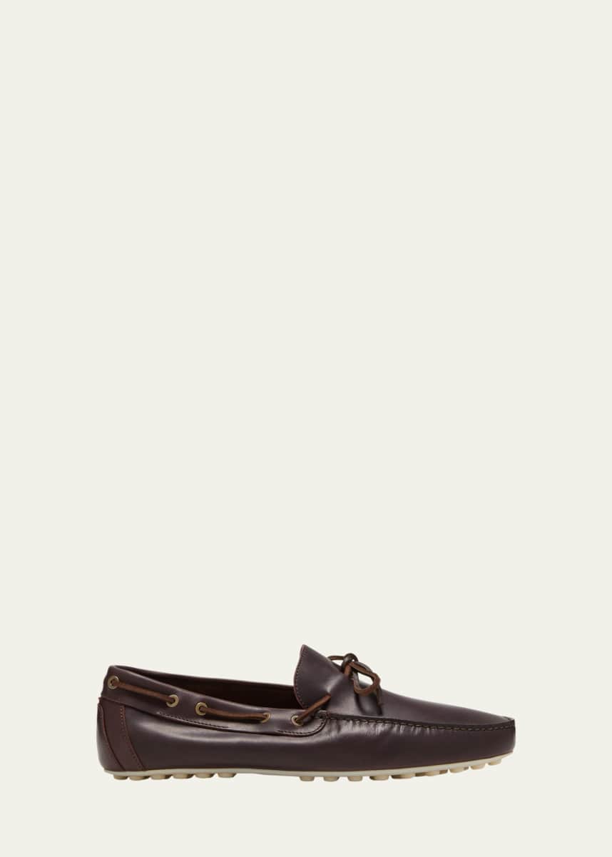 Men s Driver Shoes Web Suede Woven at Bergdorf Goodman