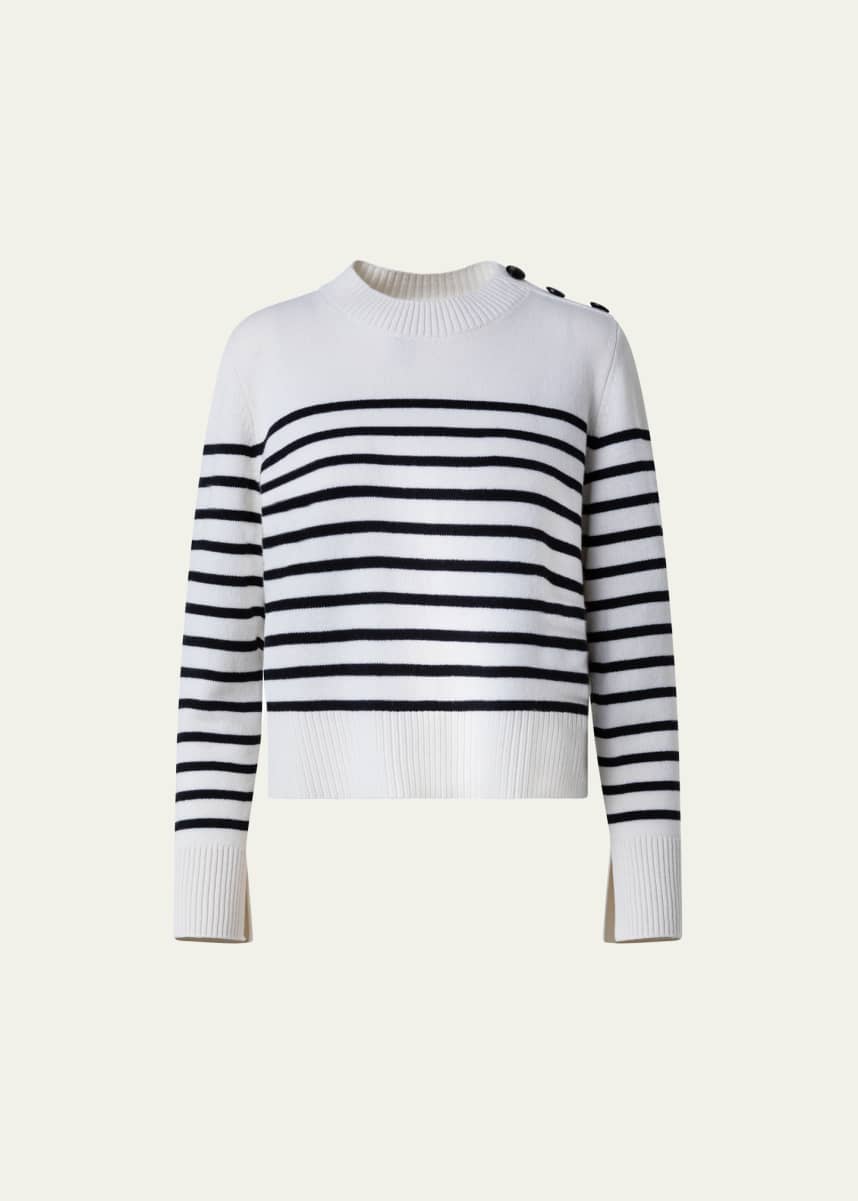 Akris punto Kodak Striped Knit Pullover