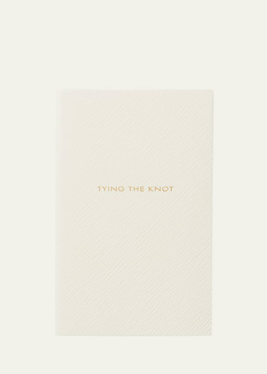 Smythson Tying The Knot Panama Leather Pocket Notebook