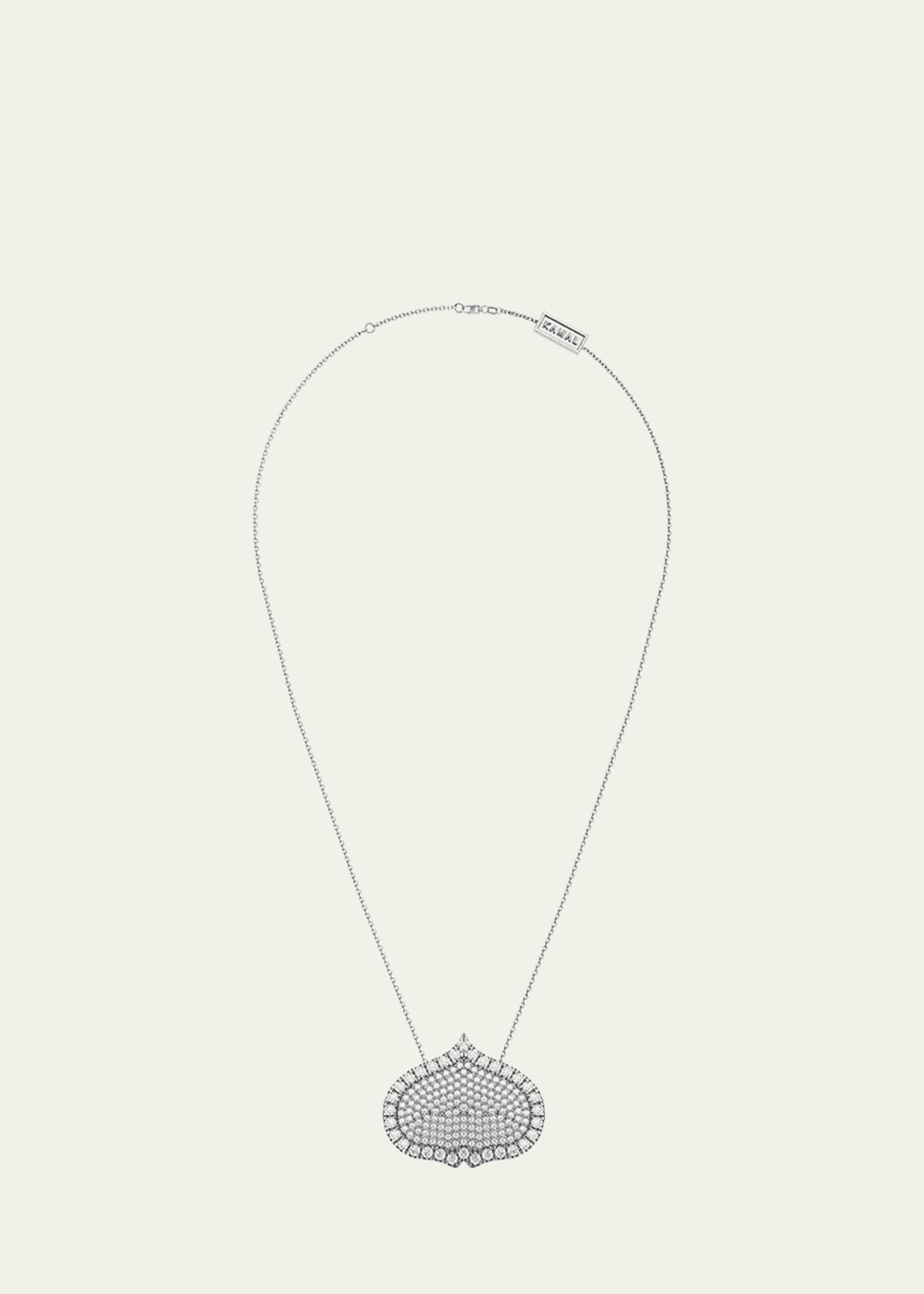 KAMAL Eye Adore Diamond Pave Pendant Necklace, 25mm