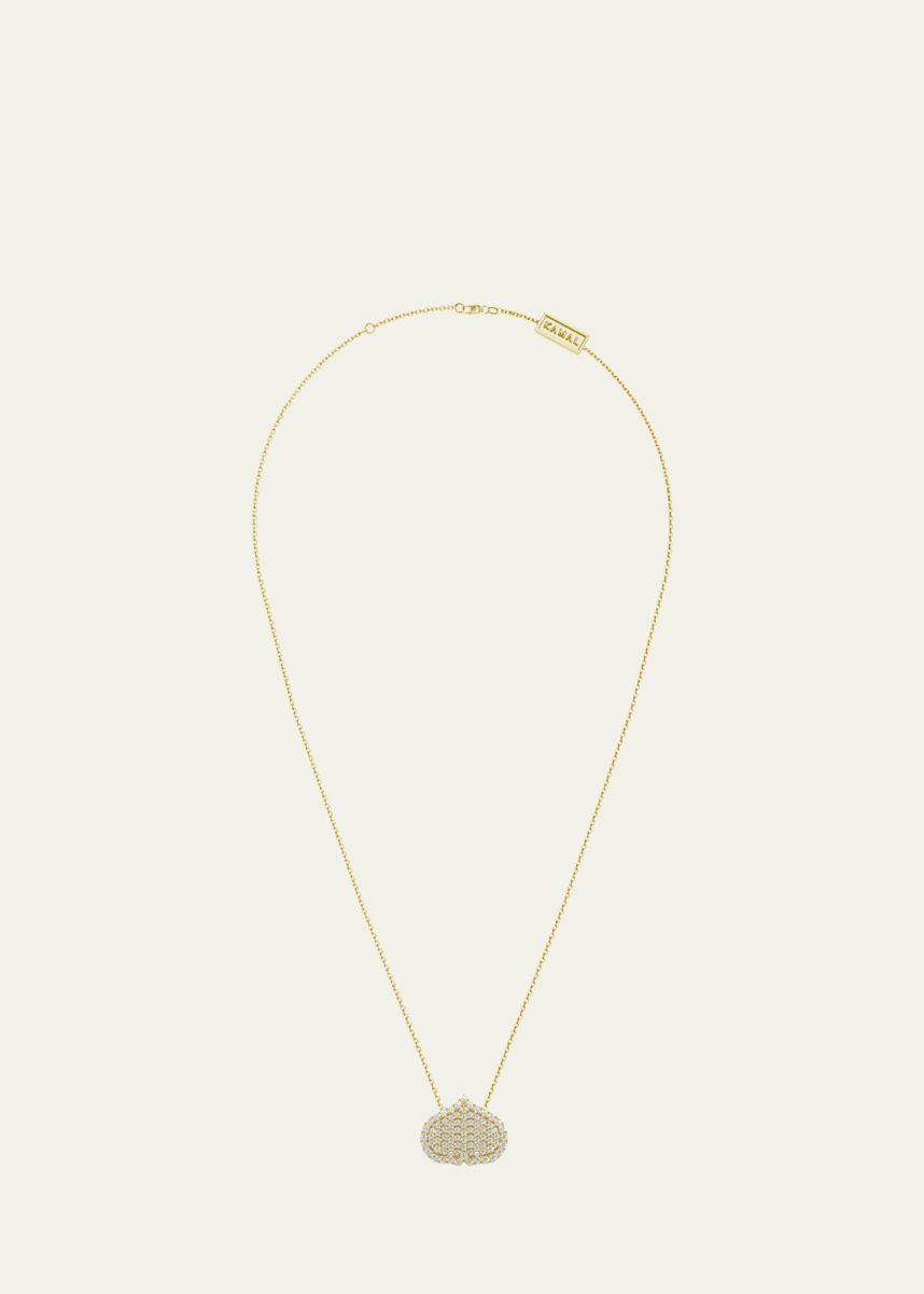 KAMAL Eye Adore Diamond Pave Pendant Necklace, 15mm