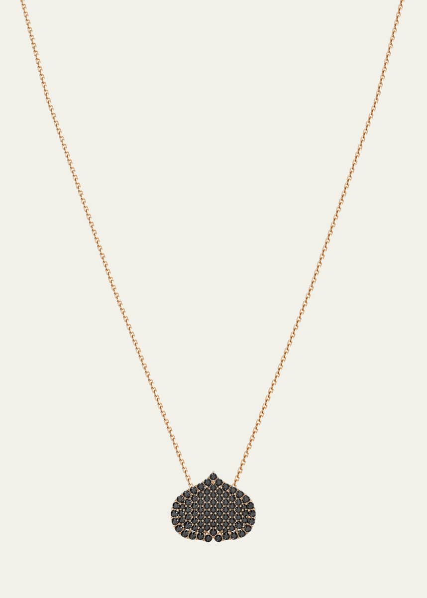 KAMAL Eye Adore Black Diamond Pave Pendant Necklace, 15mm