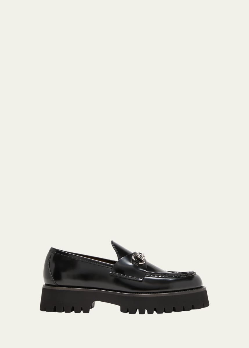 Gucci Sylke Leather Bit Loafers