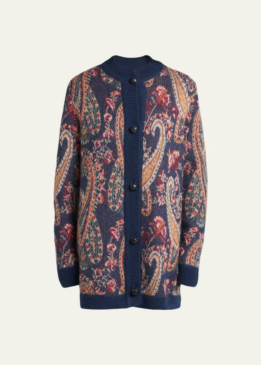 Etro Paisley Wool Cardigan