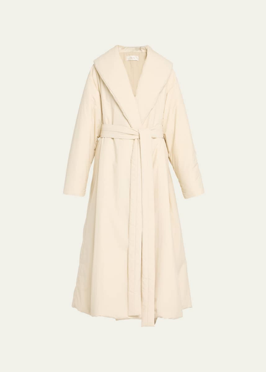 THE ROW Francine Puffer-Style Belted Trench Coat
