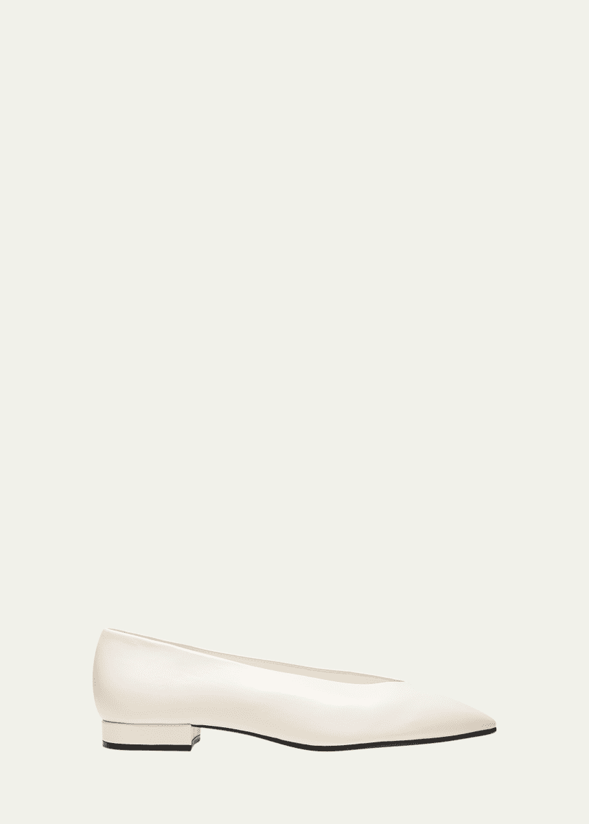 Loro Piana Rebecca Calfskin Ballerina Flats
