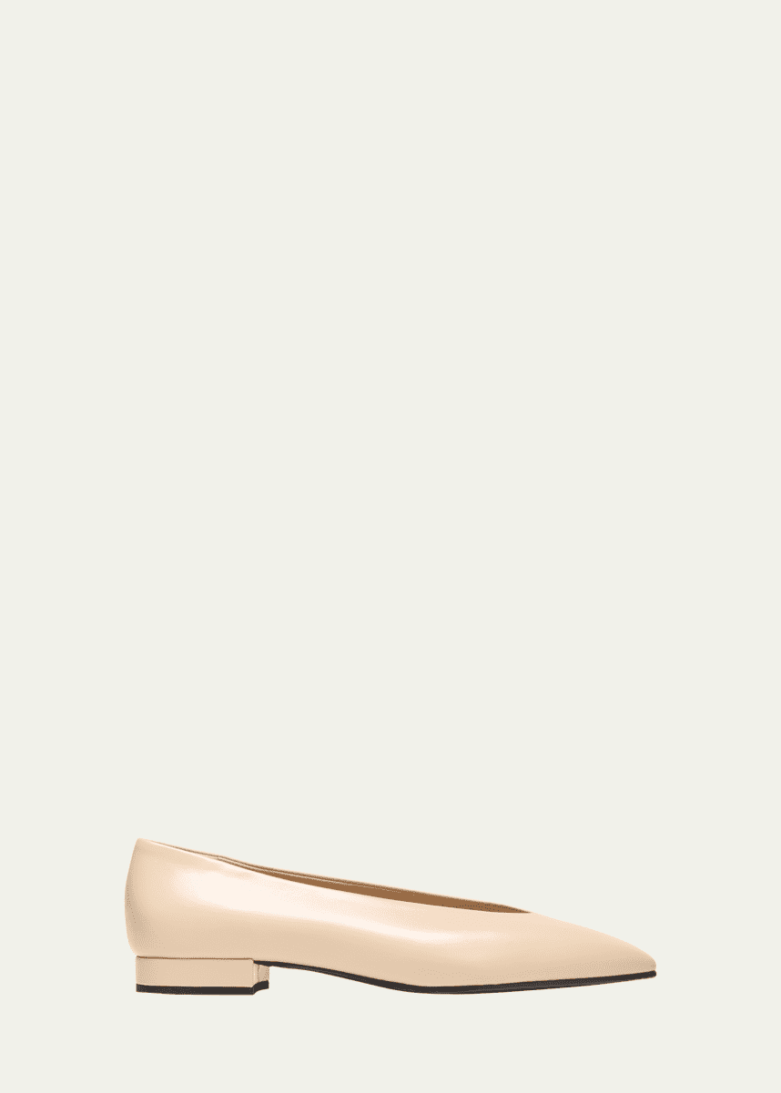 Loro Piana Rebecca Calfskin Ballerina Flats