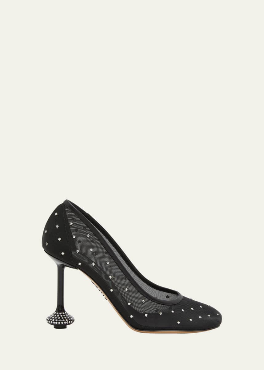 Loewe Toy Crystal Mesh Pumps