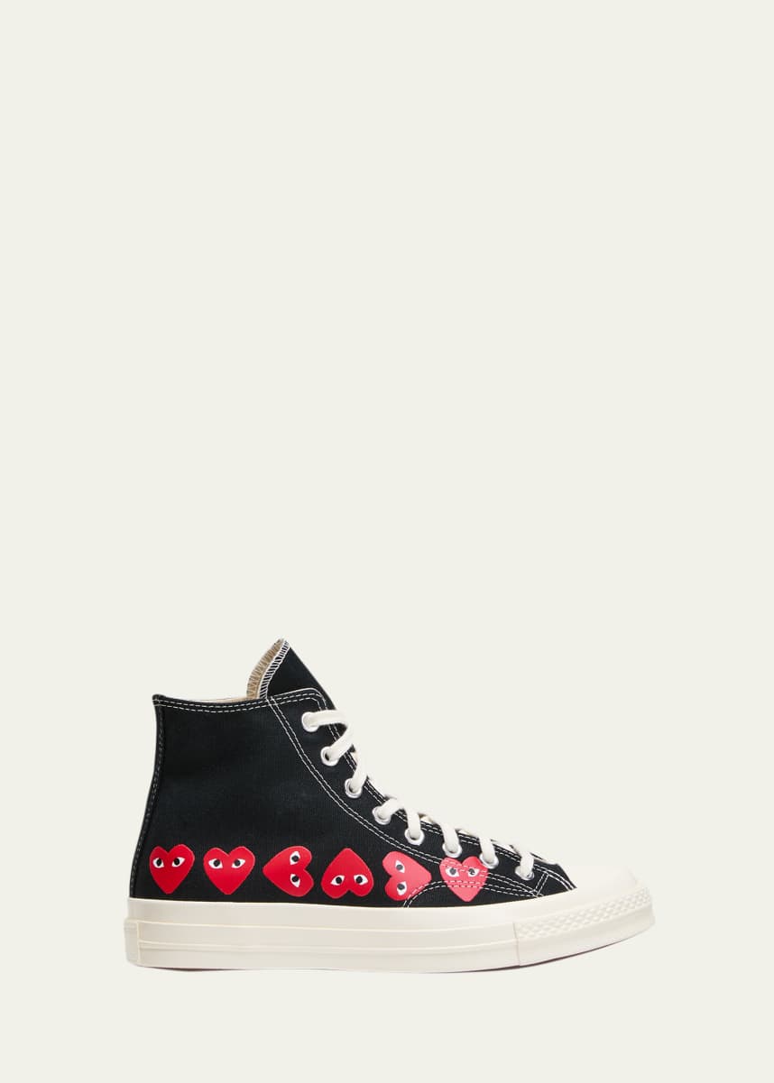 CDG Play x Converse Multi Heart Low-Top Sneakers