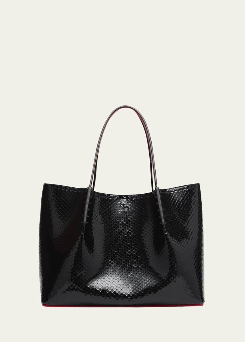 By My Side small - Tote bag - Grained calf leather - Black - Christian  Louboutin