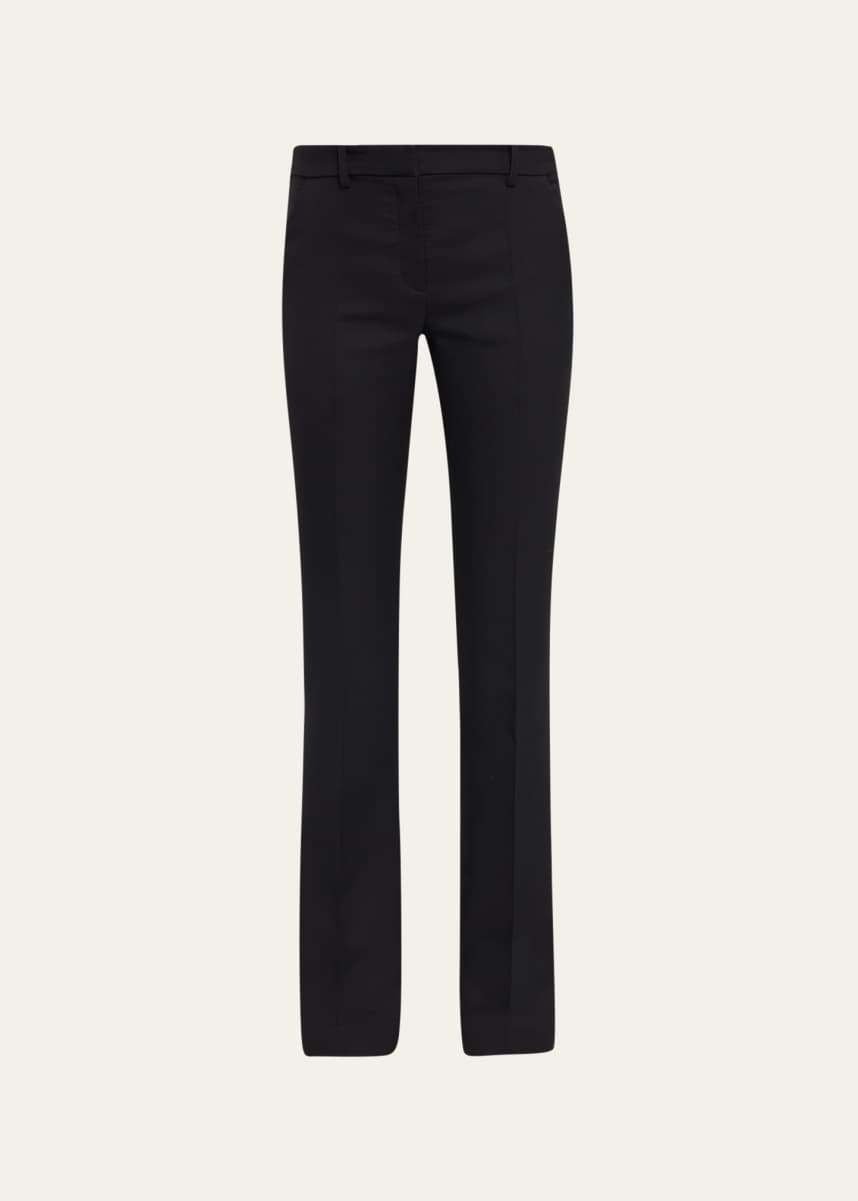 Womyn Womens Side Zip High Rise Pleated Straight Leg Pants Black Size -  Shop Linda's Stuff