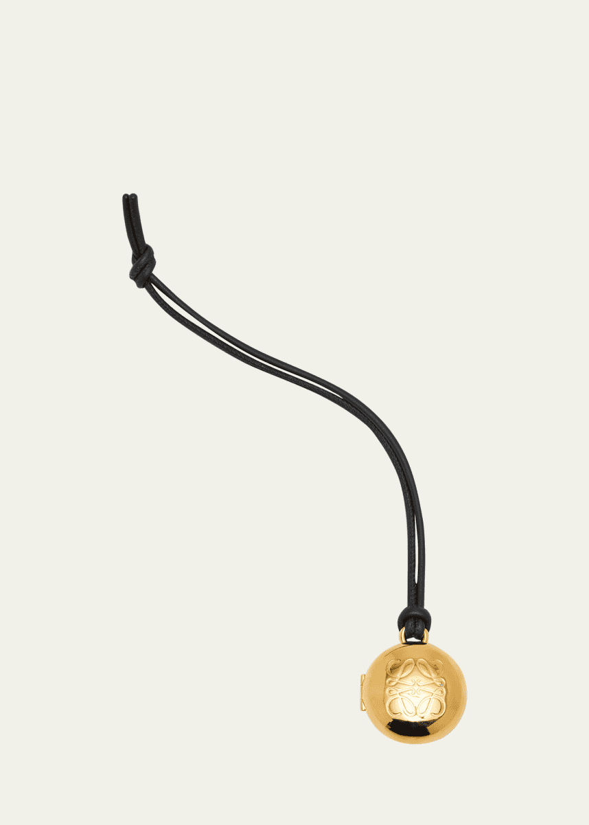 Loewe Pebble Charm Locket in Brass