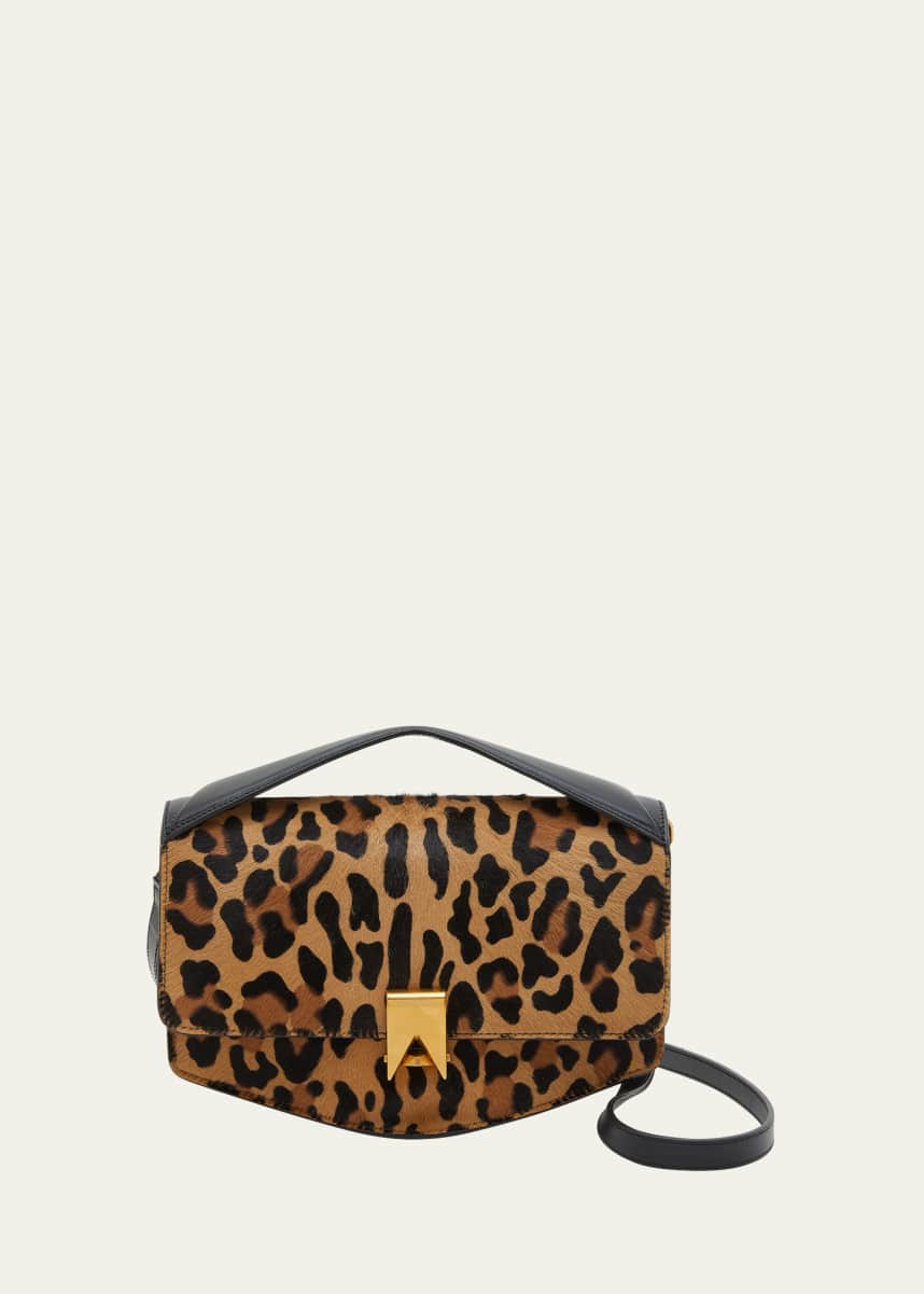 New PROENZA SCHOULER Leopard Print Calf-Hair North South Tote Bag