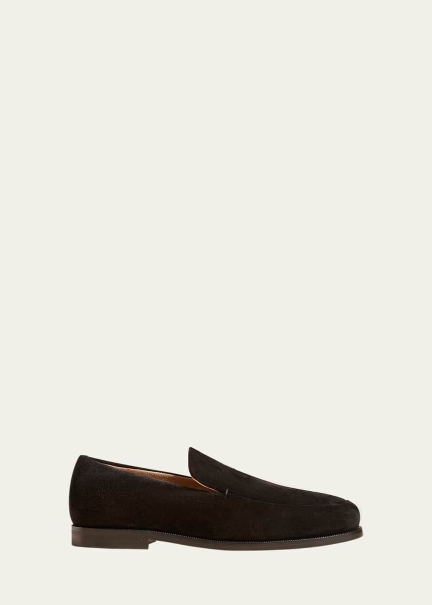 Khaite Alessio Suede Easy Loafers
