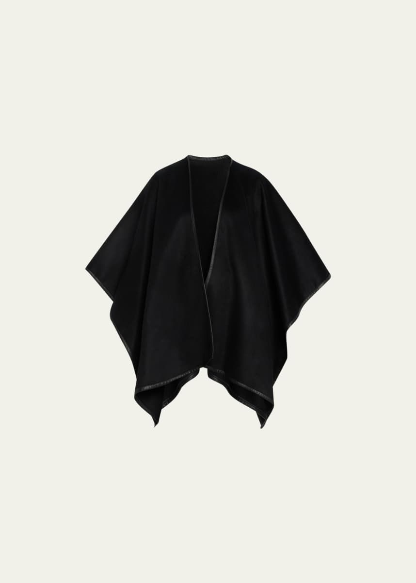 Sofia Cashmere Angular Reversible Cashmere Cape