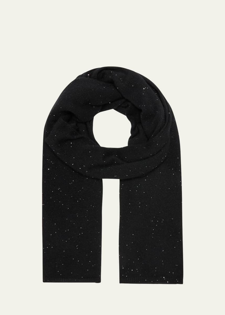 Sofia Cashmere All-Over Sequin Cashmere Scarf