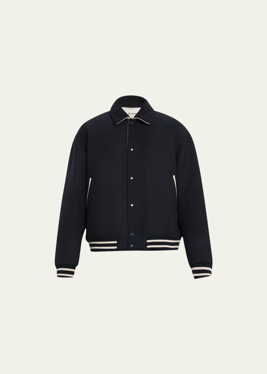 FRAME Men's Wool Varsity Jacket