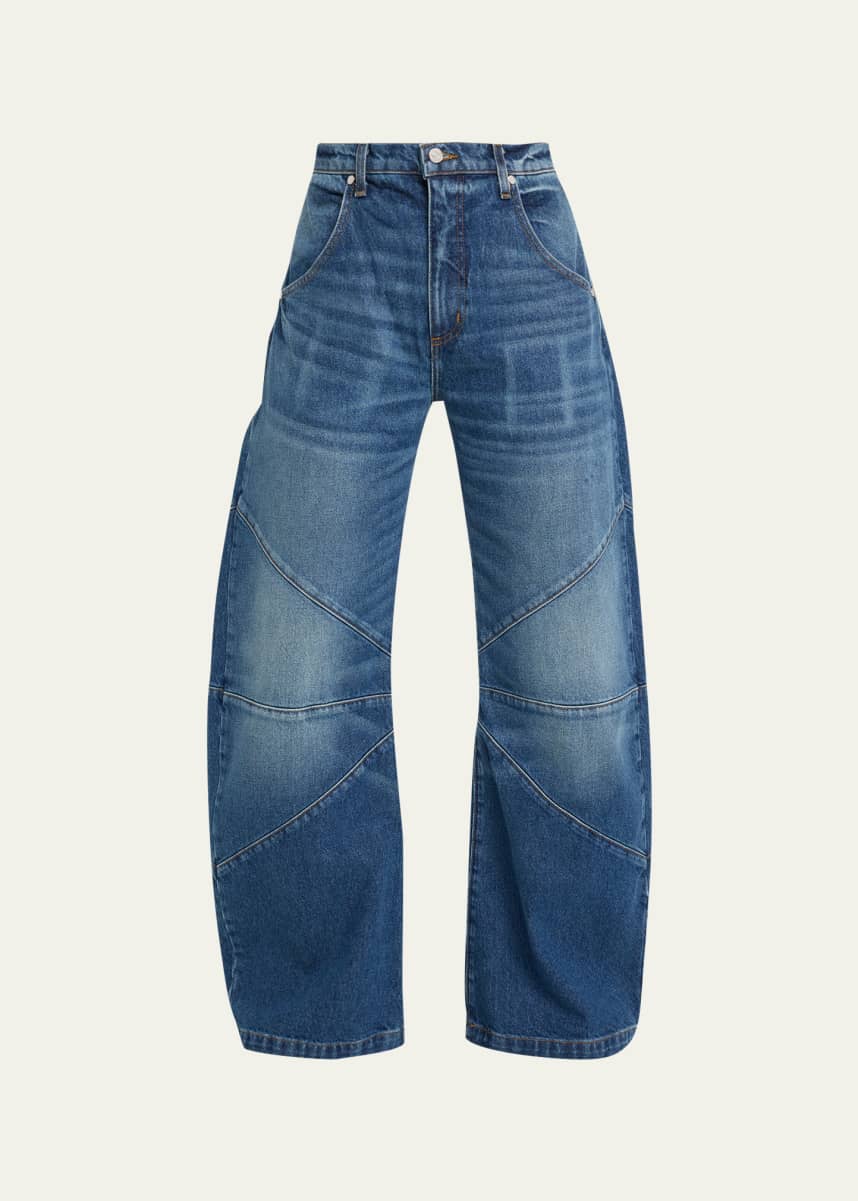 EB DENIM Frederic Mid-Rise Wide Curved Jeans