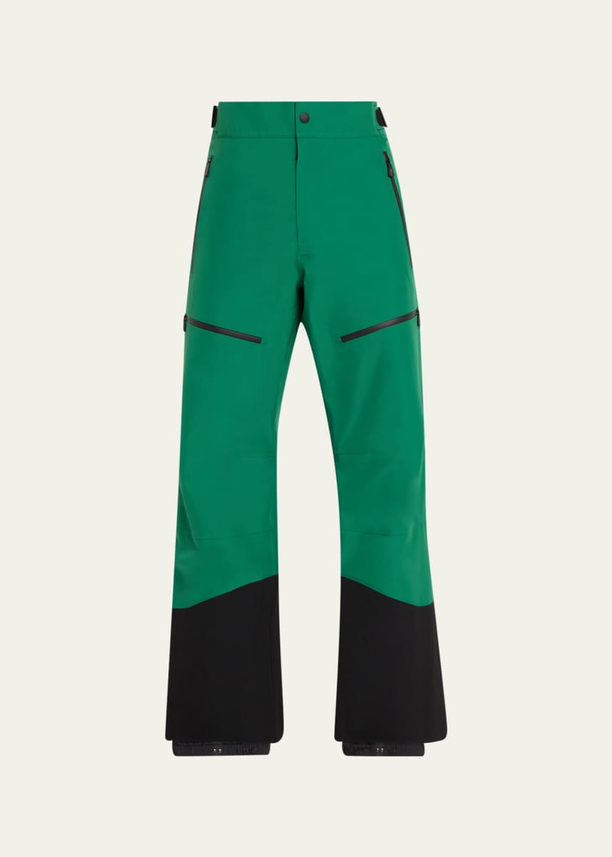 3 MONCLER GRENOBLE Zip-off Convertible Ripstop Pants in Green for Men
