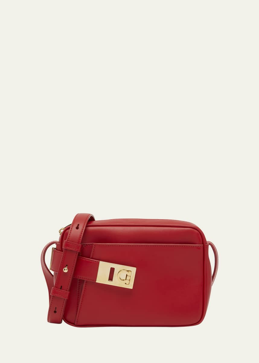 Salvatore ferragamo gancini hot sale city mini leather crossbody