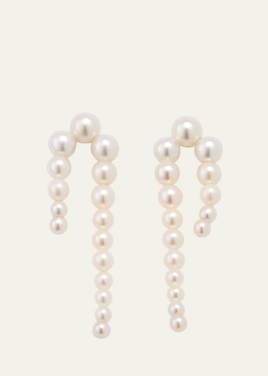 Sophie Bille Brahe 14K Recycled Yg Petite Perle Nuit Earrings with Freshwater Pearls