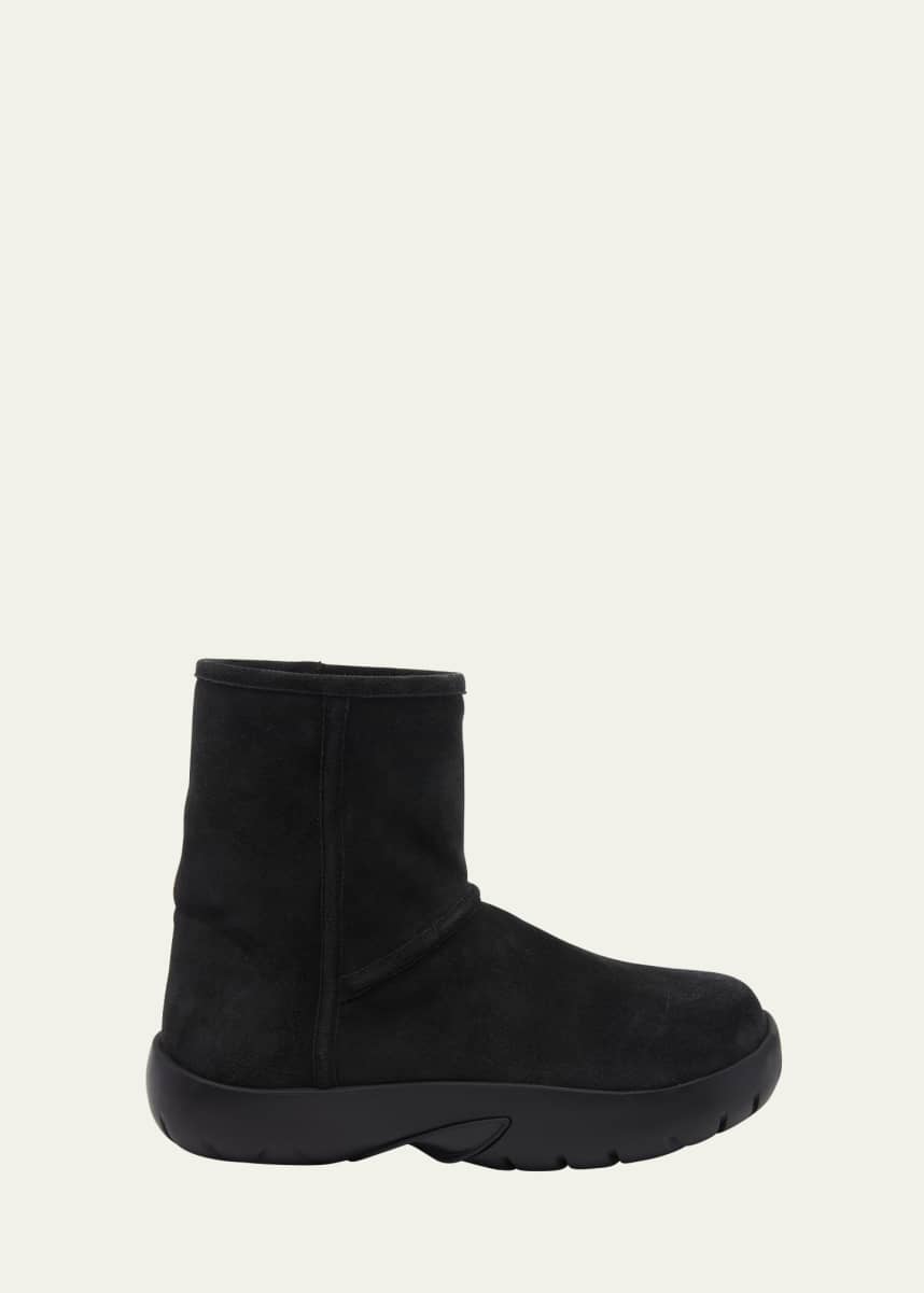 Bottega Veneta Snap Suede Chunky Ankle Boots