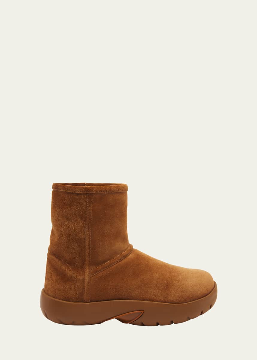 Bottega Veneta Snap Suede Chunky Ankle Boots
