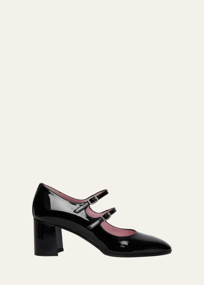 CAREL Alice Patent Mary Jane Duo Pumps