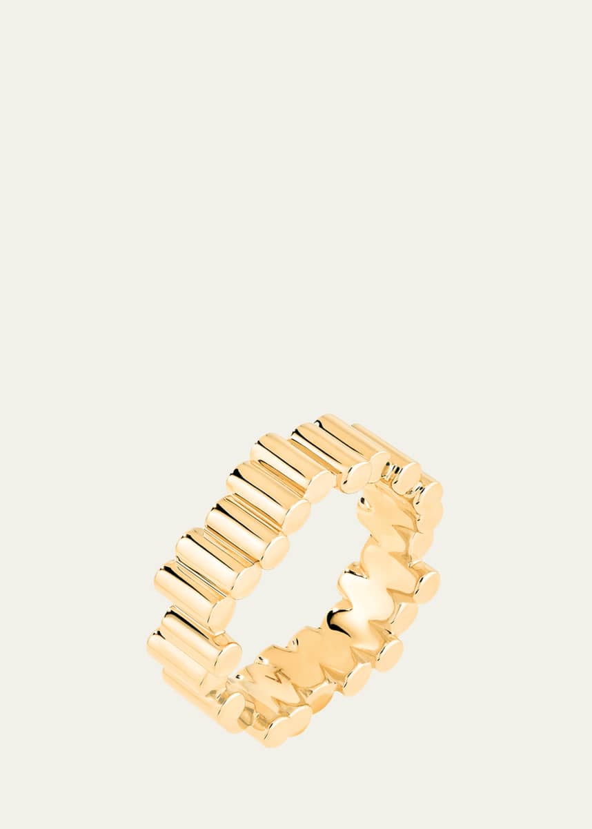 Viltier 18K Yellow Gold Medium Edge Ring