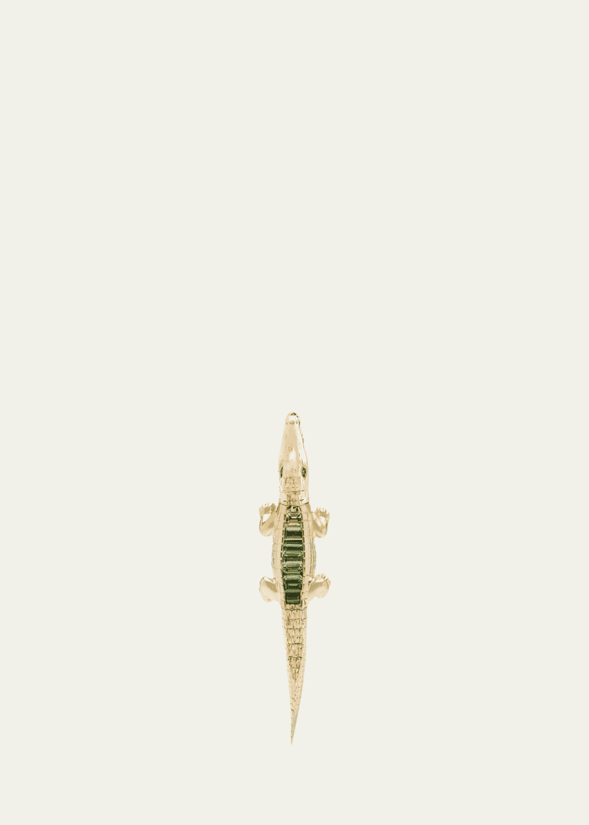 Bibi van der Velden Tsavorite Alligator Bite Earring
