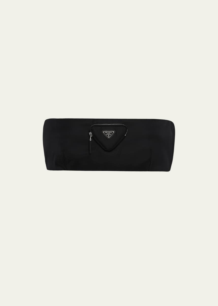 Prada Re-Nylon Bandeau Top with Pocket