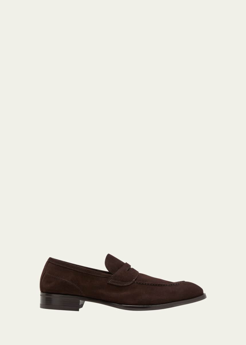 di Bianco Men's Brera Suede Penny Loafers