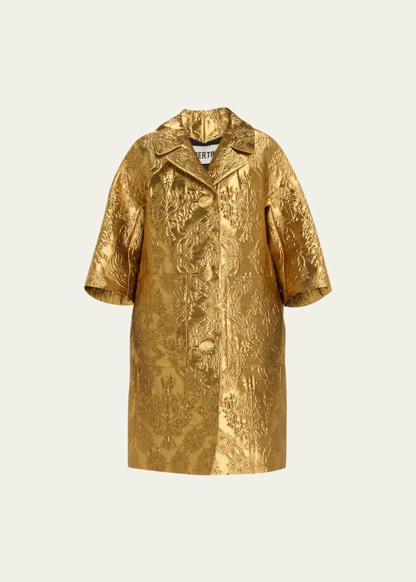 Libertine 24 KT Metallic Jacquard Coat