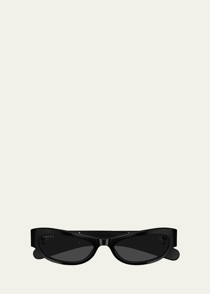 Gucci Two-Tone Acetate Cat-Eye Sunglasses