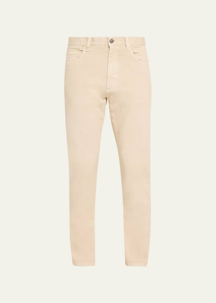 ZEGNA Men's Slim Fit 5-Pocket Pants