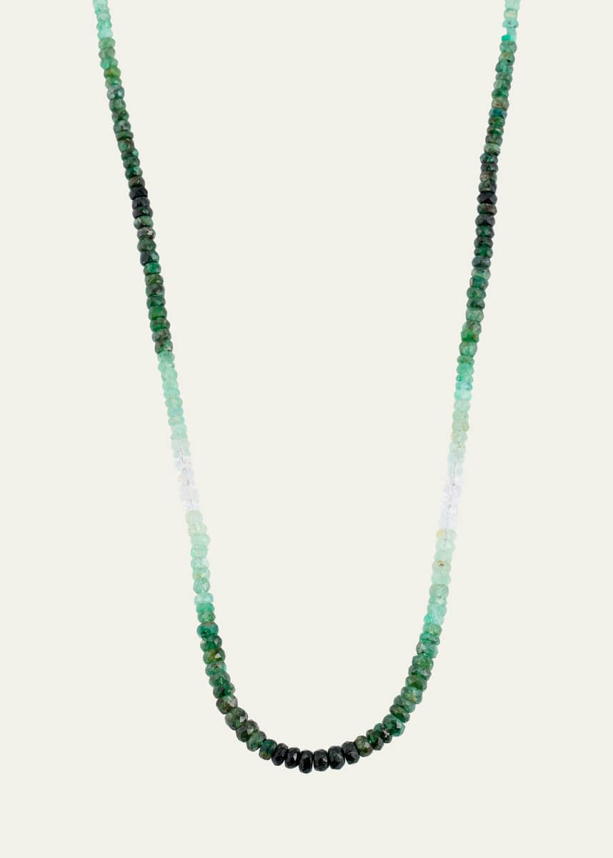 JIA JIA Ombre Emerald Bead Necklace