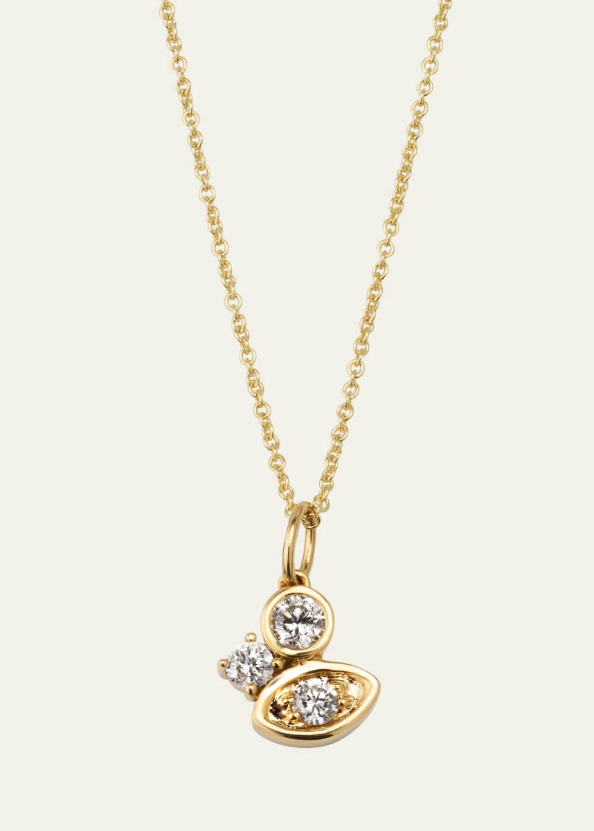 Sydney Evan Diamond Marquise Eye Cluster Charm Necklace