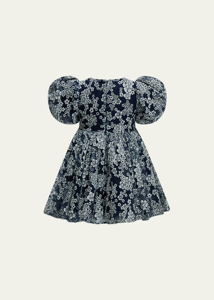 Bardot Junior Girl's Roisin Floral-Print Puff Sleeve Mini Dress, Size 4-14