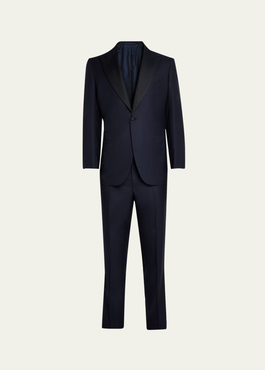 Cesare Attolini Men's 150s Wool Grosgrain Tuxedo