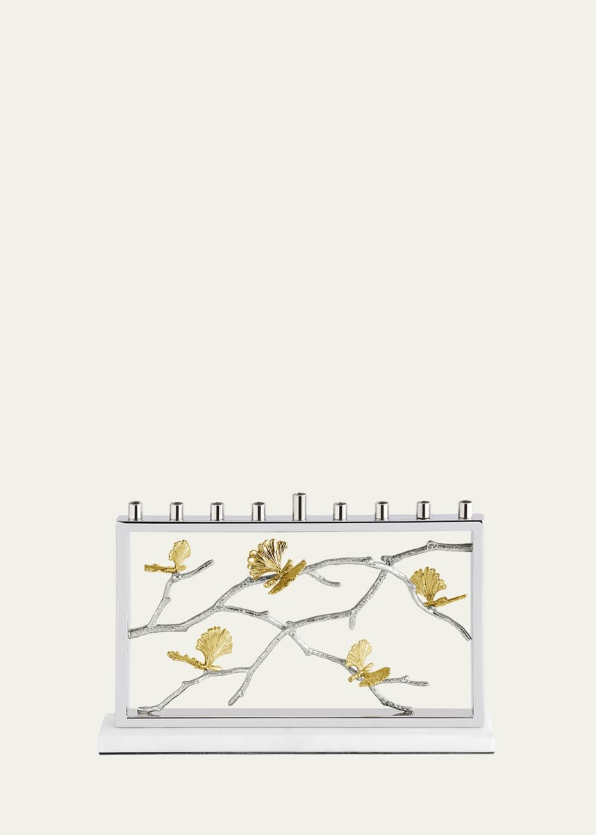 Michael Aram Butterfly Ginkgo Luxe Menorah
