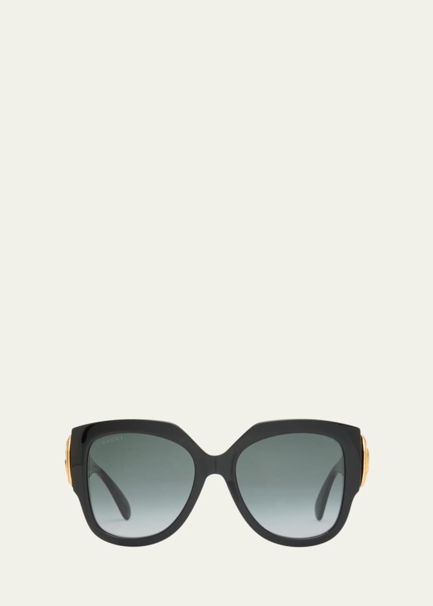 gucci shades with butterfly in the middle