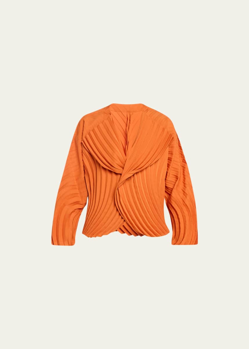Issey Miyake Curved Pleats Jacket