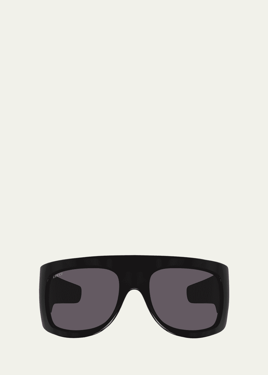 Gucci Monochrome Acetate Wrap Sunglasses
